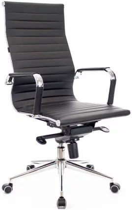 Кресло руководителя Еверпроф Рио М экокожа Черный / Everprof Rio_0