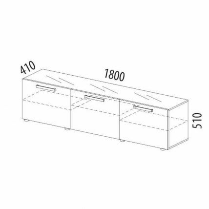 ТВ-тумба Графит 604.03_11