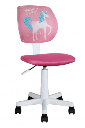 Кресло компьютерное детское ЛОЛО Unicorn пластик белый_0