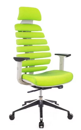 Эргономичное кресло Ergo Black ткань Салатовый_1