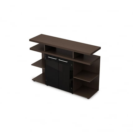 Шкаф низкий со стеклом TAIM-MAX 4ШН.012.2 Венге_0