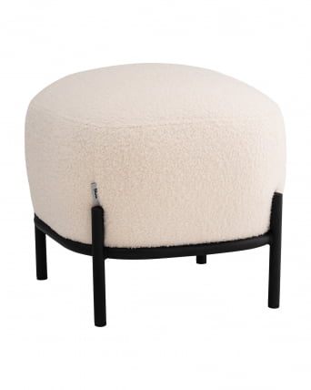 Пуф Стоун П букле Fluffy молочный_0