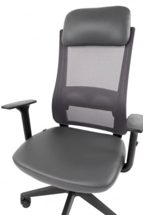 Офисное кресло CХАИРМАН 500 ЛТ (ЛТ) ЭКО экокожа Серый / CHAIRMAN (LT)_15