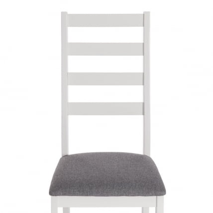 Стул РОСАРИО многослойная фанера, 39 х 39 х 99 см, вхите, ткань темно-серая (150) разобранный / ROSARIO white,_3