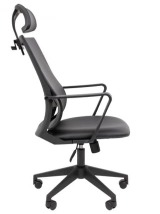 Кресло руководителя Chairman 545 экокожа Черный_10