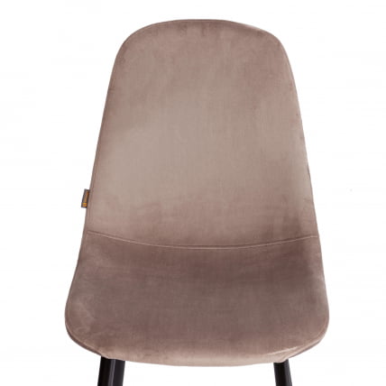 Стул BREEZE (mod. JSC-58) Велюр/металл , 44 х 53 х 86 см, coffee (кофейный) HLR 9 / черный_5