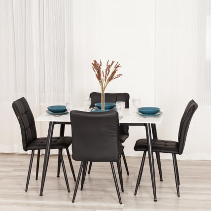 Стул обеденный Бари ЛТ, экокожа, черная, 41х55х89 см / Bari LT,_11