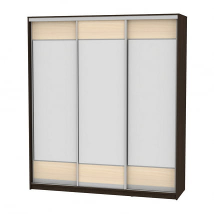 Шкаф-купе B-230х200х60-1(Венге-ДМ-D8D8D8)_0