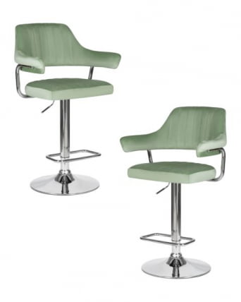Стул барный ДОБРИН CХАРЛЙ (пудрово-мятный велюр (МДЖ9-87)) 2 шт / DOBRIN CHARLY (MJ9-87))_0