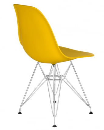 Стул обеденный ДОБРИН ДСР (ножки хром, цвет желтый (Й-01)) 4 шт / DOBRIN DSR (Y-01))_4