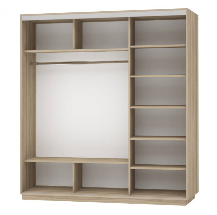 Шкаф-купе трехдверный Экспресс Трио Элемент 2100х2200х Дуб сонома / 2100х2200h_1