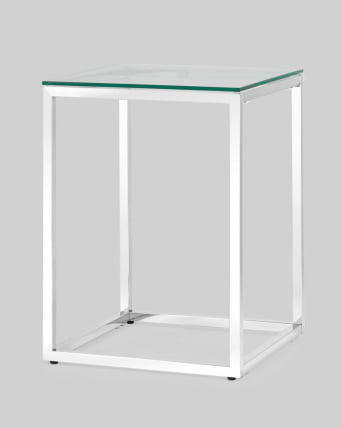 Журнальный стол ТАУН 40x40 Серебро_1