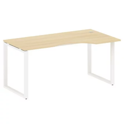 Стол криволинейный правый на О-образном м/к METAL SYSTEM БО.СА-1 Пр Акация/Белый_0