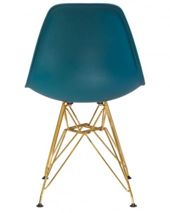 Стул обеденный ДОБРИН ДСР (ножки золотые, цвет морской волны (Г-05)) 4 шт / DOBRIN DSR (G-05))_5