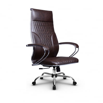 Кресло руководителя Metta L 1c 44B/K Комплект 5 Коричневое_0
