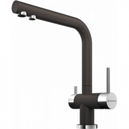 Смеситель Omoikiri Nagano-Dc Латунь/Гранит/Темный Шоколад_0