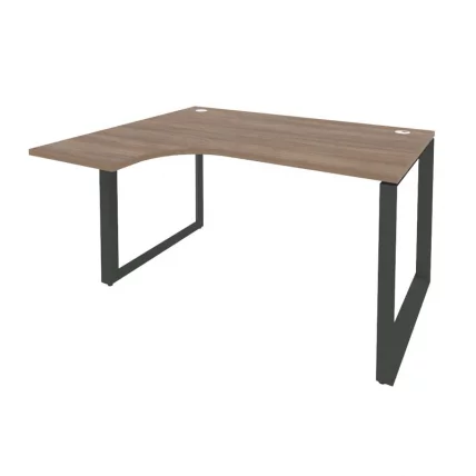 Стол эргономичный левый на О-образном м/к ОНИКС О.МО-СА-3Л Дуб Аризона/Антрацит / ONIX O.MO-SA-3L_0
