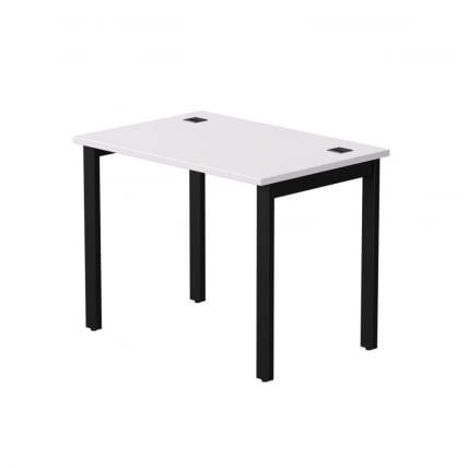 Стол прямой на металлокаркасе, опоры 45 гр Everprof EVO 254S001 Белый Черный_0