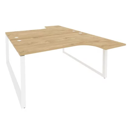 Рабочая станция на О-образном м/к ОНИКС О.МО-Д.СА-4 Тиквуд Светлый/Белый / ONIX O.MO-D.SA-4_0