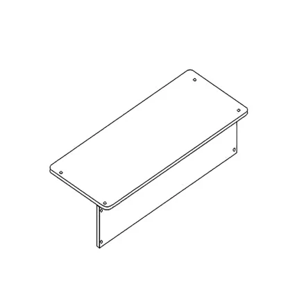 Столешница двухместная АЛц.С2ДК-22/2_0