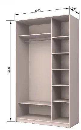 Шкаф-купе Хит-24-12-77 Лондон Ясень шимо темный_1