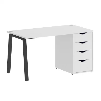 Стол письменный HOME OFFICE VR.SP-3-138.4.A Белый/Антрацит металл_0