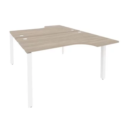 Рабочая станция на П-образном м/к ОНИКС О.МП-Д.СА-2 Дуб Аттик/Белый / ONIX O.MP-D.SA-2_0