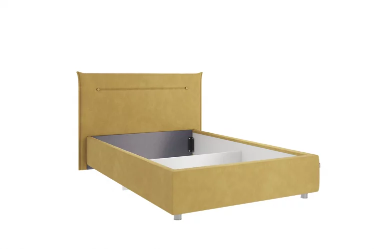 Кровать 1.2 Альба КМ1.2-16 медовый (велюр)_1