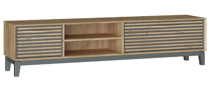 Тумба под ТВ Бард ЛД 453.010.000 Дуб Золотой/Оникс Серый_0