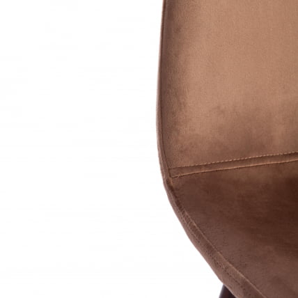 Стул BREEZE (mod. 4724) вельвет/металл, 44 х 53 х 87 см, Brown (коричневый) HLR11 / орех_7
