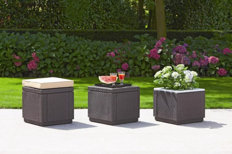 Пуф-сундук Cube Коричневый_1