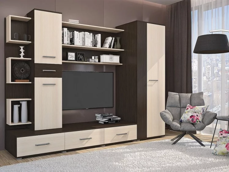 Гостиная Верона Венге Дуб_2