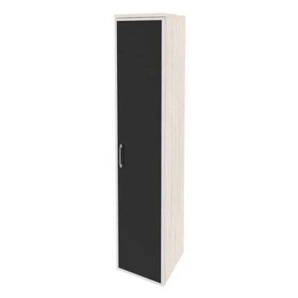 Шкаф высокий узкий правый ОНИКС О.СУ-1.10Р(Р) блаcк Денвер Светлый / ONIX O.SU-1.10R(R) black_0