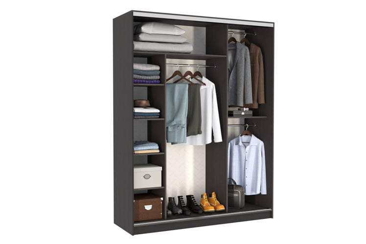 Шкаф-купе Бассо 7-600 79 SK-01B52 венге_1