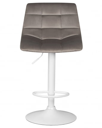Стул барный ДОБРИН ТАИЛОР ВХИТЕ (серый велюр (МДЖ9-75)) 2 шт / DOBRIN TAILOR WHITE (MJ9-75))_6