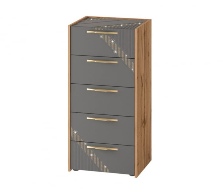 Комод Монако 902.19 Дуб Вотан Оникс Графит_0