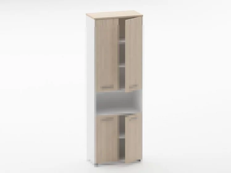 Шкаф 5 широкий закрытый, с нишей Deka 10.23.151 Туя/Белый_1