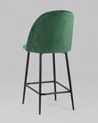 Стул полубарный Марсель ПЛ велюр Зеленый_4