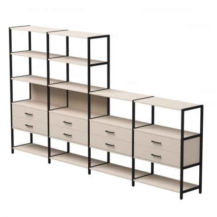 Набор стеллажных систем Everprof EVO №13 Кашемир Черный_0