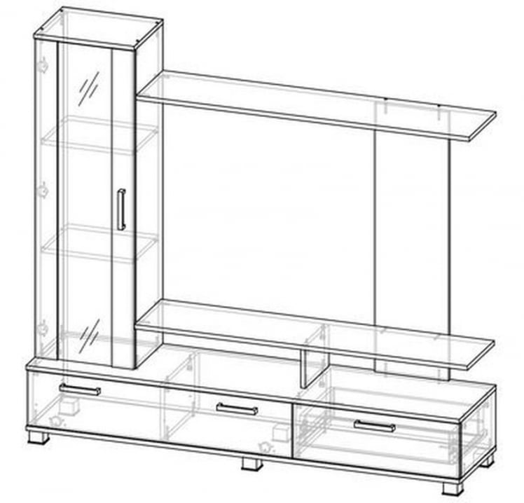 Гостиная Соло 6 Венге Дуб молочный_6