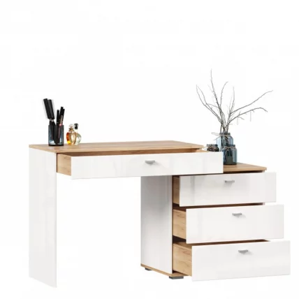 Стол туалетный комбинированный с зеркалом 1200 Фиджи 013 Дуб Золотой Белый_8