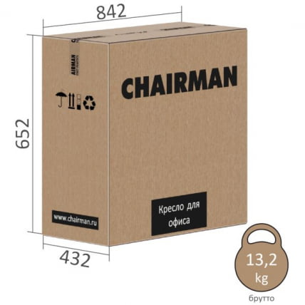 Офисное кресло Chairman 919V LT Черный_5