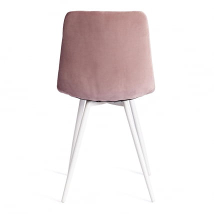 Стул CHILLY (mod. 7095-1) ткань/металл, 45x53х88 см, высота до сиденья 50 см, лавандовый barkhat 17/белый_4