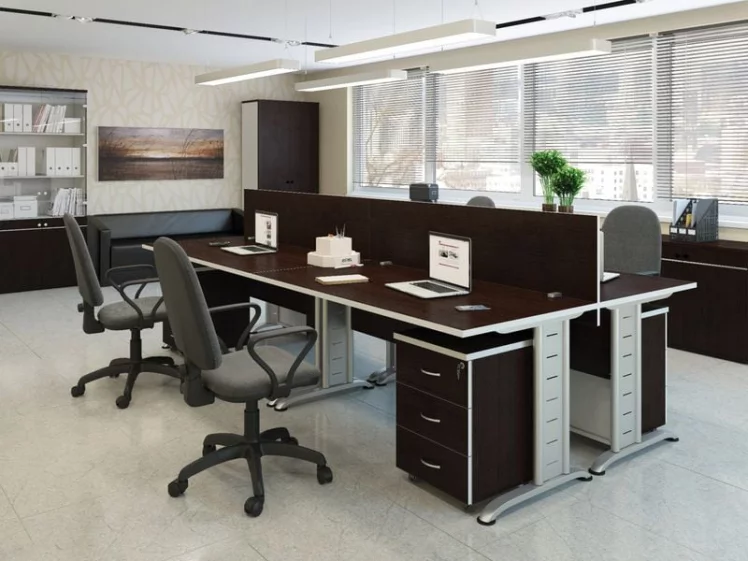 Комплект мебели для персонала Swift 03 Темный дуб_0