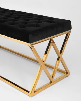 Банкетка ИНСИГНИЯ велюр Черный_4