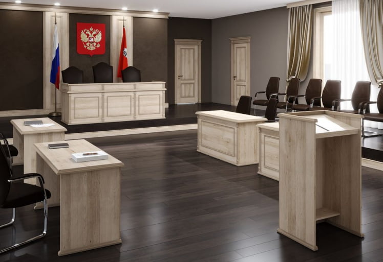 Комплект мебели для зала суда RATUM №2 Бук Тиара_0