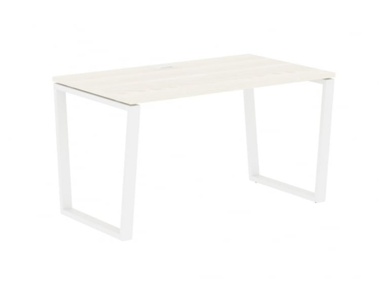 Стол письменный ЕДИС ЕВСТ 1380 Ясень Траун Белый / EDIS EVST_0