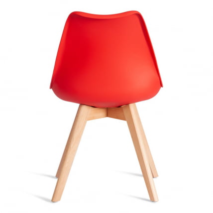 Стул TULIP (mod. 73-1) дерево/пластик/экокожа, 47,5x55x80 см, Красный (Red)_3