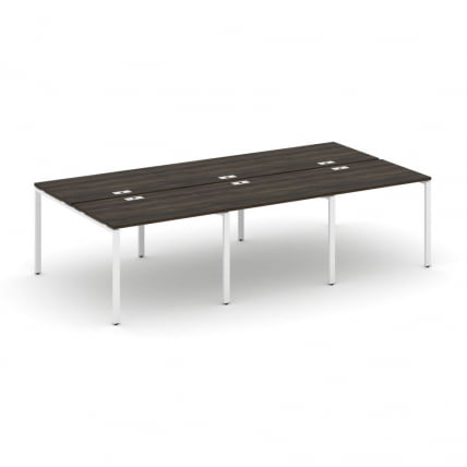 Рабочая станция двухсторонняя на 6 мест CONCEPT CN.DRS-009 Дуб Мали Белый_0