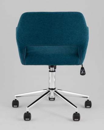 Стул офисный ROSS рогожка синий_3